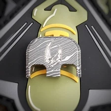Titanium Glock Back Plate Gen 1-5 - Mud, horn, Beskar 