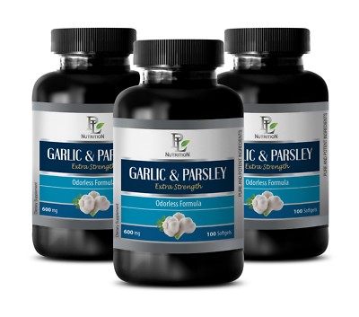 natural vitamins - GARLIC AND PARSLEY (ODORLESS) 3B - garlic oil capsules