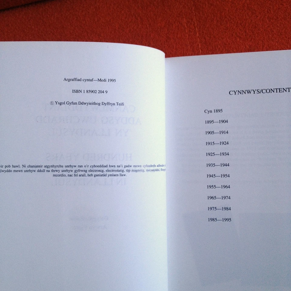 100 Years of Secondary Education in Llandysul Wales, Welsh Social History HB VG - Image 3 of 4