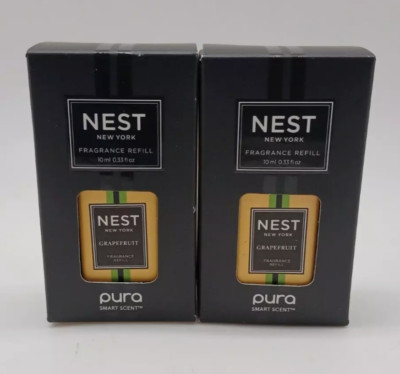NEST New York x PURA Smart Diffuser Fragrance Refill   Grapefruit, 2 Pack, 10 mL