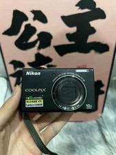 Nikon COOLPIX S6200 16.0MP Digital Camera 10 x Zoom Black w/SD Card