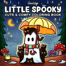 Little Spooky: Coloring Book for Adults and Teens Featuring Cute Creepy Creature