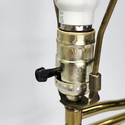 Brass and Green Marble Swing Arm Adjustable Desk Lamp 15" - Picture 10 of 15