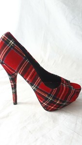 tartan shoes new look