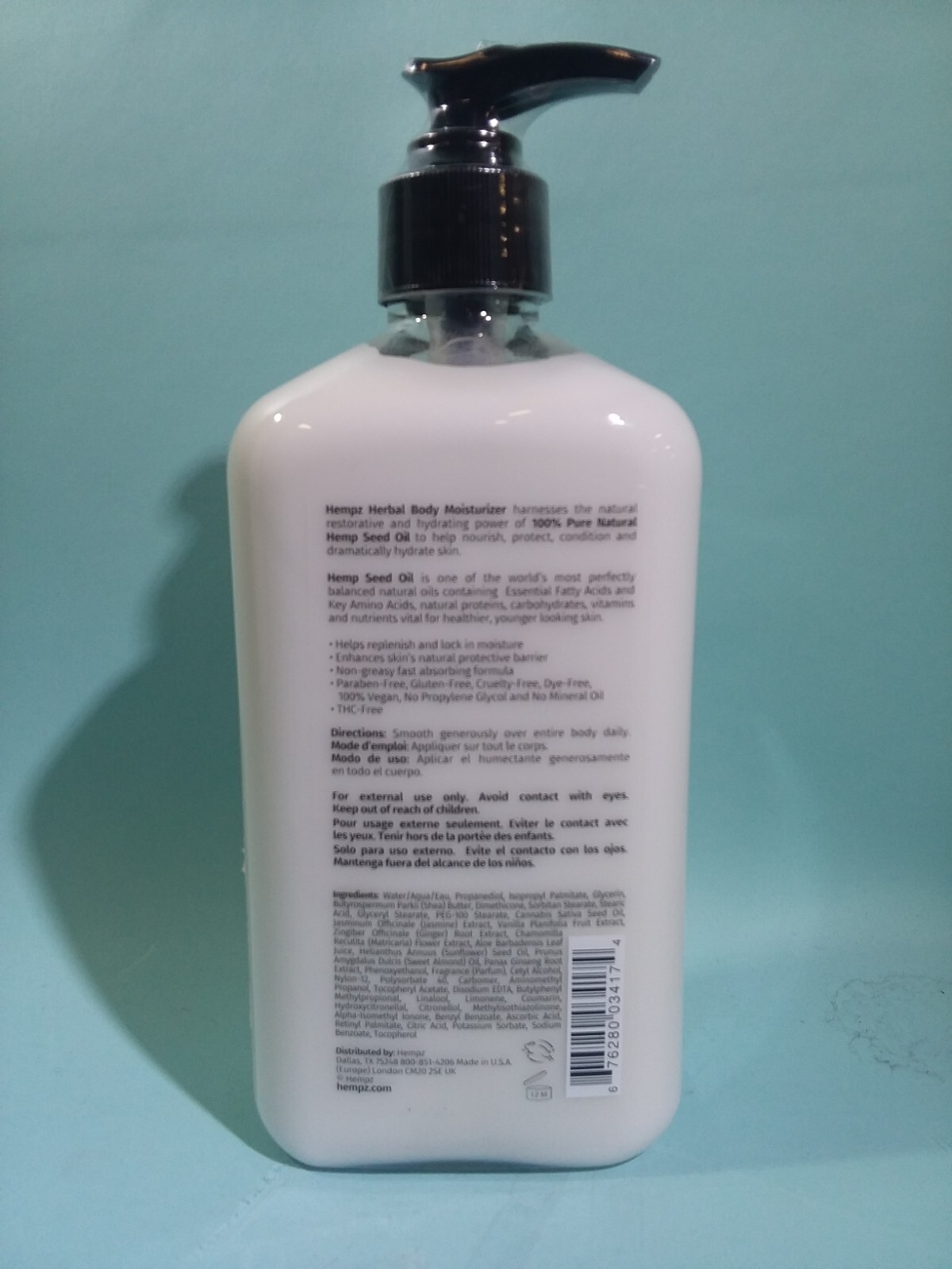 Limited Edition Hempz Star Jasmine & Vanilla Herbal Body Moisturizer 17oz NEW