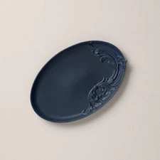 Lenox China SPRIG & VINE Carved Oval Trinket Tray - N/O