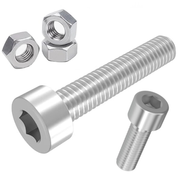Tornillo cilíndrico DIN 912 M4 M5 M6 galvanizado hexágono interior culata tornillo