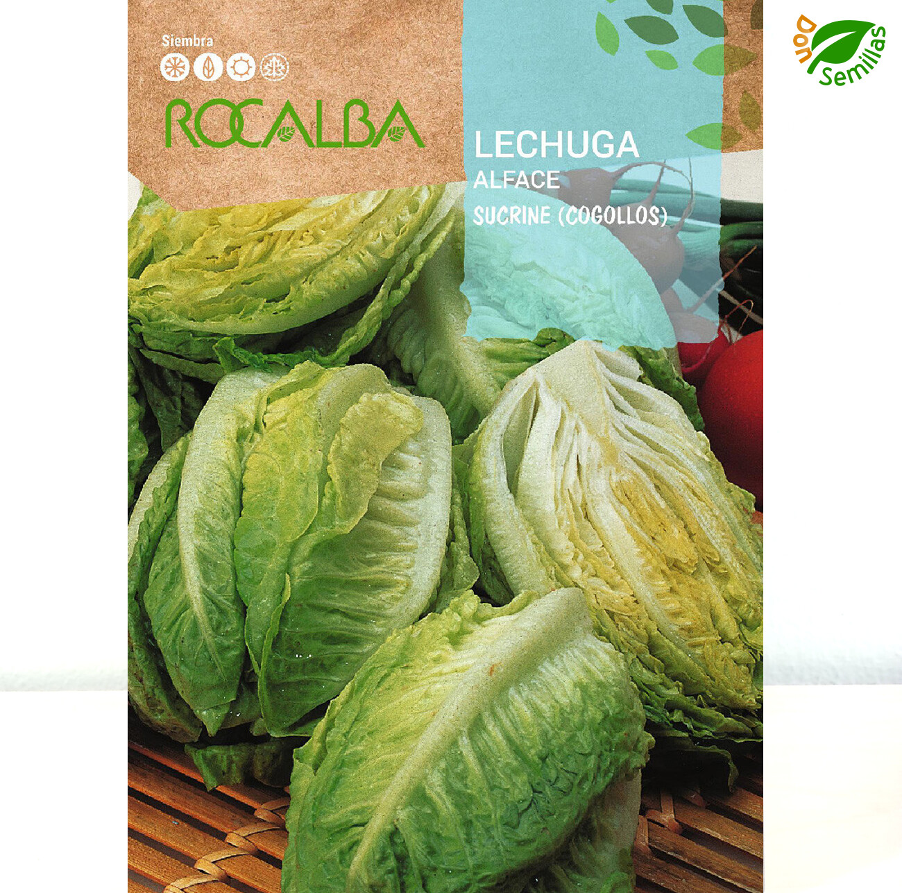 Lechuga SUCRINE ( Cogollos ) ( 3 gr / 2.100 semillas aprox ) seeds