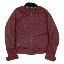 Belstaff Armoured Womens Motorcycle Jacket Red Uk 6
