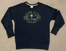 Nike Pittsburgh Steelers Steel City Sweatshirt Women's S Rewind Playback Icon