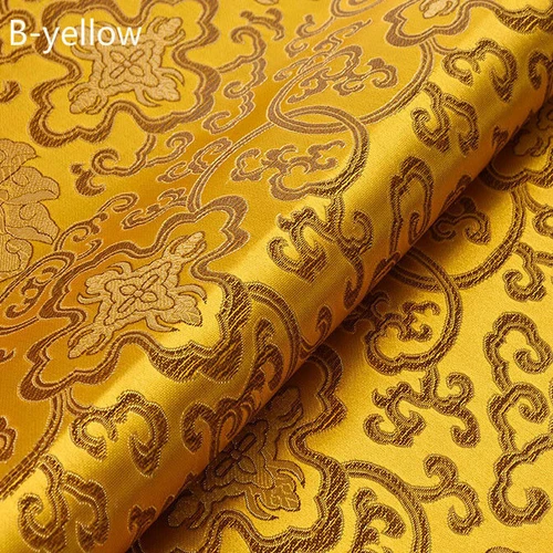 Costume costume cinese seta raso tessuto floreale tang vestito cheongsam al metro rosso - Foto 34 di 45