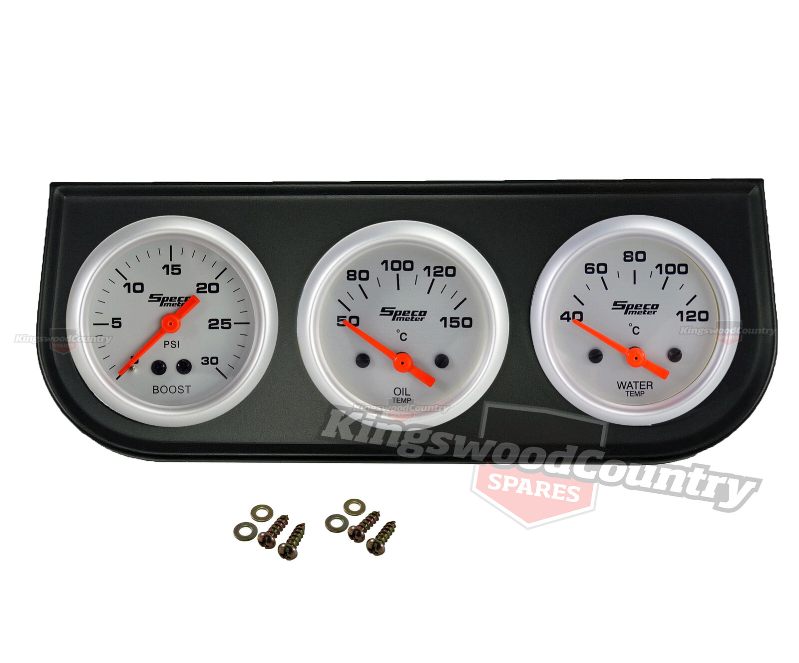 Speco 2" inch Gauge Kit Oil Temp + Water Temp + Turbo Boost + Holder