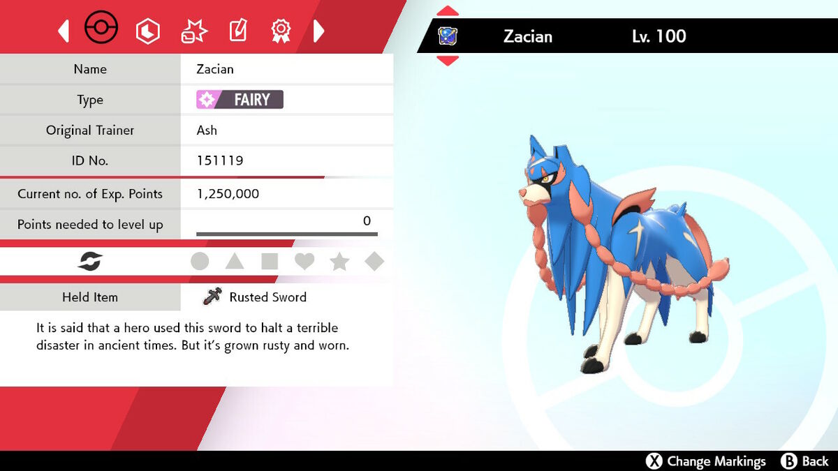 Pokemon Crowned sword Zacian