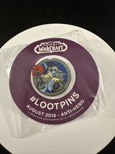 New Loot Crate August 2016 Anti-Hero World of Warcraft WoW Lapel Enamel Pin FP20