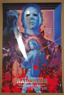 #ad #ad MARTIN ANSIN HALLOWEEN SCREEN PRINT MOVIE POSTER * FOIL VARIANT LIMITED ED 125 * $360.00