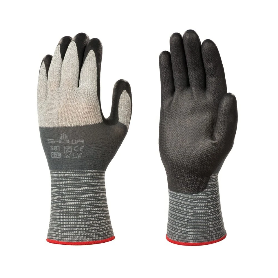 SHOWA 381 Ultra Thin Foam Nitrile Coated Work Glove