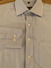 DonaldTrump summer dress shirt button down color lite blue size 16 1/2 32/33