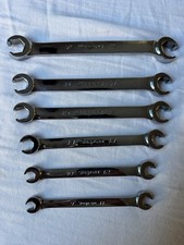 Snap-on 6 Pc 6-point Metric Flank Drive Double End Flare Nut Wrench Set 9-21 Mm