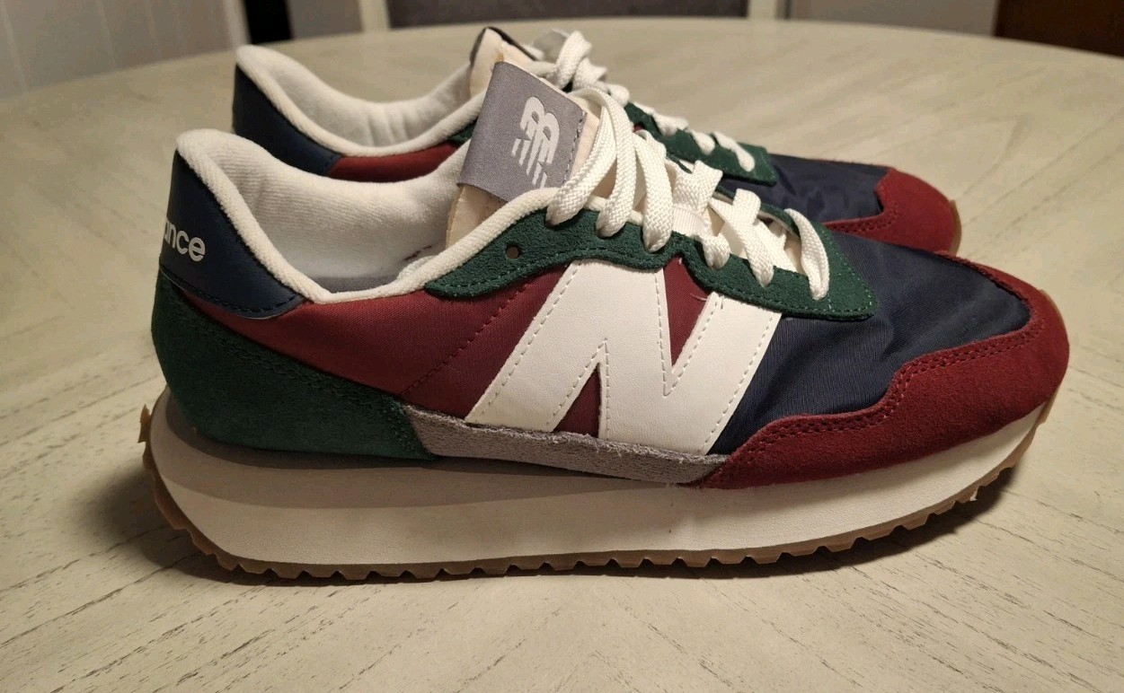 New Balance 237 v1 Men 8.5 D Scarlet Team Forest Green Athletic Sneaker MS237EA 