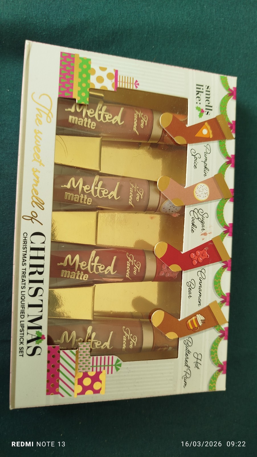Too Faced The Sweet Smell of Christmas coffret de rouges à lèvres mats premium