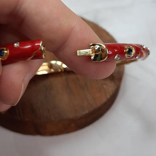 Bracciale Joan Rivers con cerniera smaltata impreziosita - Foto 3 di 8