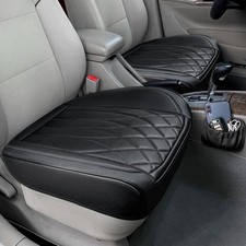 Leather Front Car Seat Cover Waterproof 2 Pack Universal Anti-Slip - Protects
