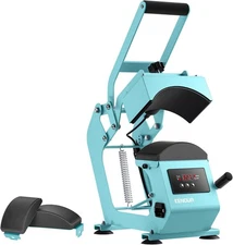 New - Hat Press Heat Transfer Machine for Caps Precise Temp & Auto Timer Control