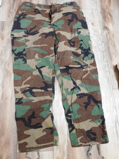 US ARMY WOODLAND BDU PANTS HOT WEATHER SIZE LARGE-SHORT