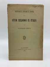 Labanca, Difficolta' antiche e nuove degli studi religiosi in Italia, 1890
