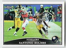 2009 Topps Chrome #TC4 Santonio Holmes FOOTBALL Pittsburgh Steelers