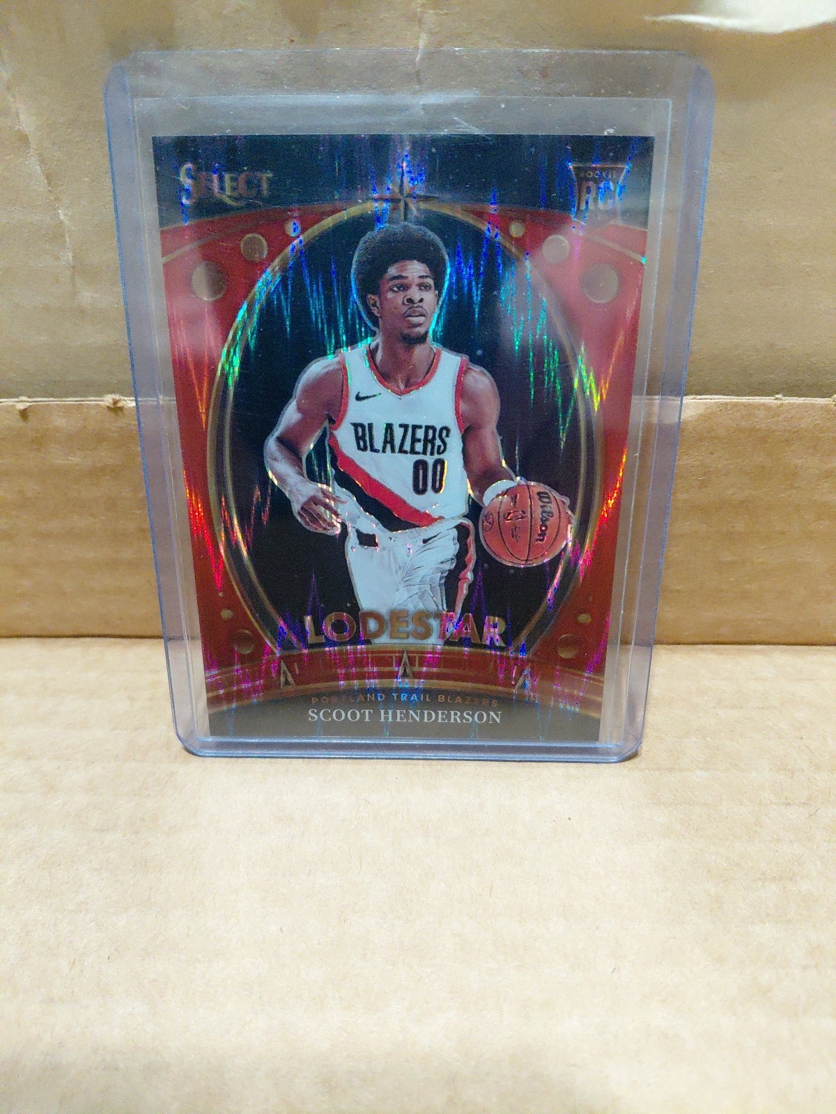 Scoot Henderson 2023-24 Panini Select Lodestar RC Red Flash #1 Trail Blazers /99