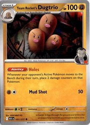 Team Rocket's Dugtrio 101/217 Mega Evolution: Ascended Heroes Uncommon