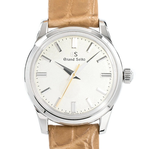 Grand Seiko SBGW281 Elegance Collection Manual Wind Watch Silver Leather