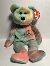 TY Beanie Baby PEACE The Ty-Dyed Bear