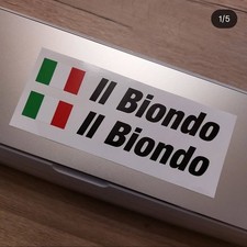 2 Adesivi Rally Personalizzato Nome Pilota Bandiera Vinile Prespaziato Auto