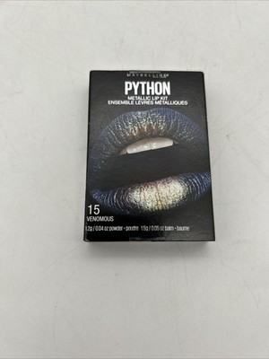 Maybelline Lip Studio Python Metallic Lip Kit #15 VENOMOUS - New In Box
