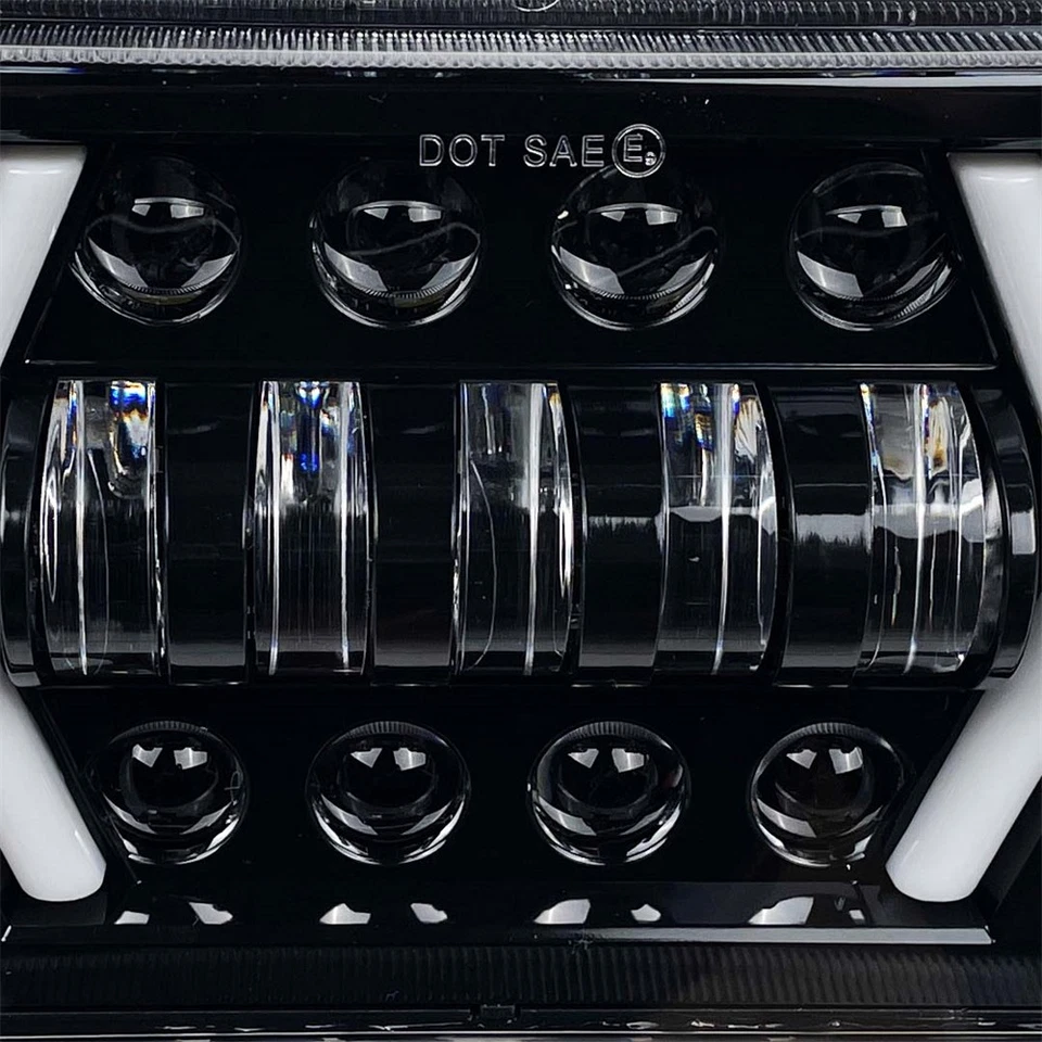 Faro LED 5x7" 7x6" haz alto-bajo DRL para camioneta Toyota 1982-1995 4Runner Foto 4 de 4