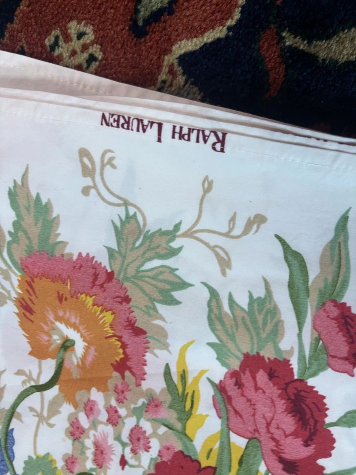 RARO Ralph Lauren Tela Floral 6 Yardas Por 51.5 Ancho Boquet Defectos Menores Foto 3 de 4