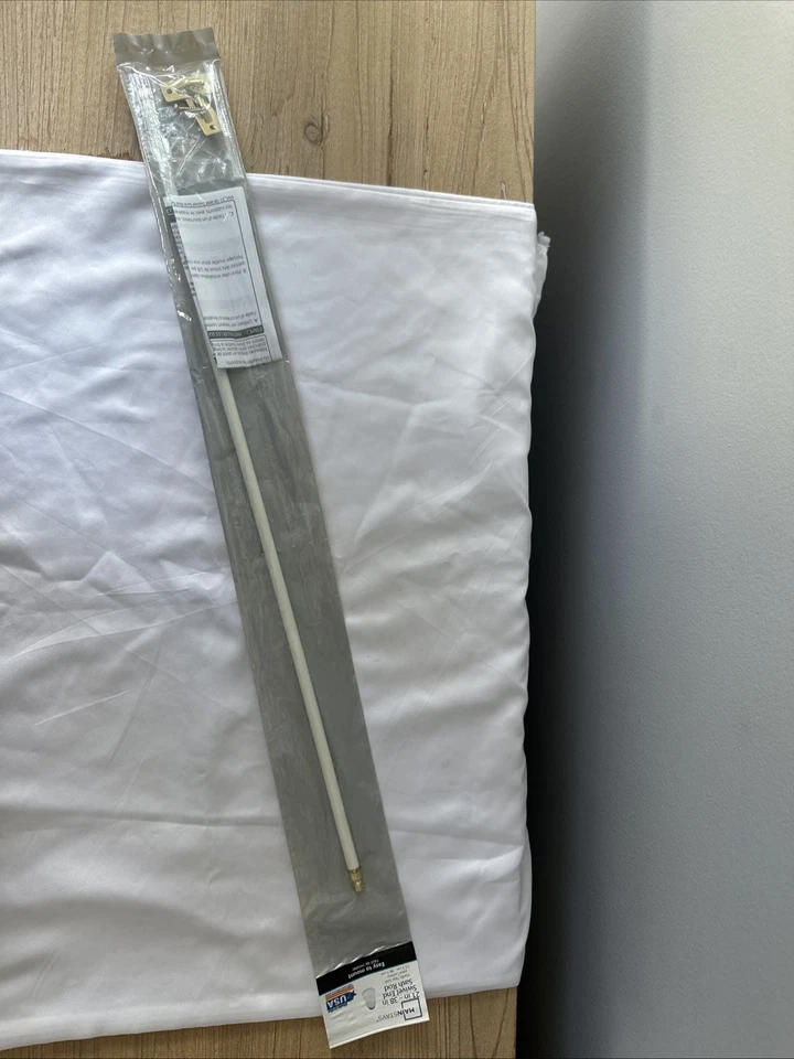 Conjunto de 5 hastes de faixa giratória de 21 polegadas a 38 polegadas Mainstays - Branco - Imagem 2 de 4