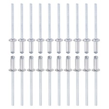 3.2mm x 9mm (DxL) Blind Rivets - 120Pack Aluminum Dome Open End Rivet