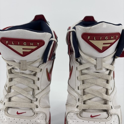 Nike Mens Air Flight Falcon Multicolor Leather Basketball Sneakers Size 10.5 - Picture 3 of 13