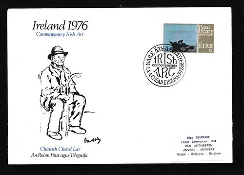D474060 Ireland FDC Contemporary Irish Art 1976