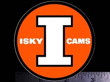 Isky Cams - Original Vintage 1960s 70s Racing Decalsticker - 3 Inch Round Isky Cams - Original Vintage 1960s 70s Racing Decalsticker - 3 Inch Round