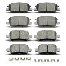 8 pezzi pastiglie freno anteriori posteriori in ceramica con clip adatte per 2017-2019 per Buick LaC...