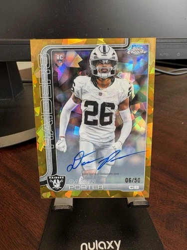 2025 Topps Chrome Sapphire Rookie Auto Darien Porter #RA-DP Gold /50 (AU, RC)