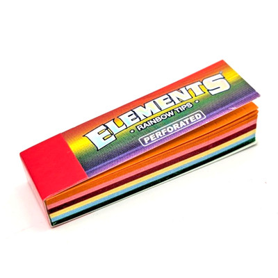 ELEMENTS Tips Rainbow Zigaretten Filtertips PERFORIERT Filter Tip eindrehen