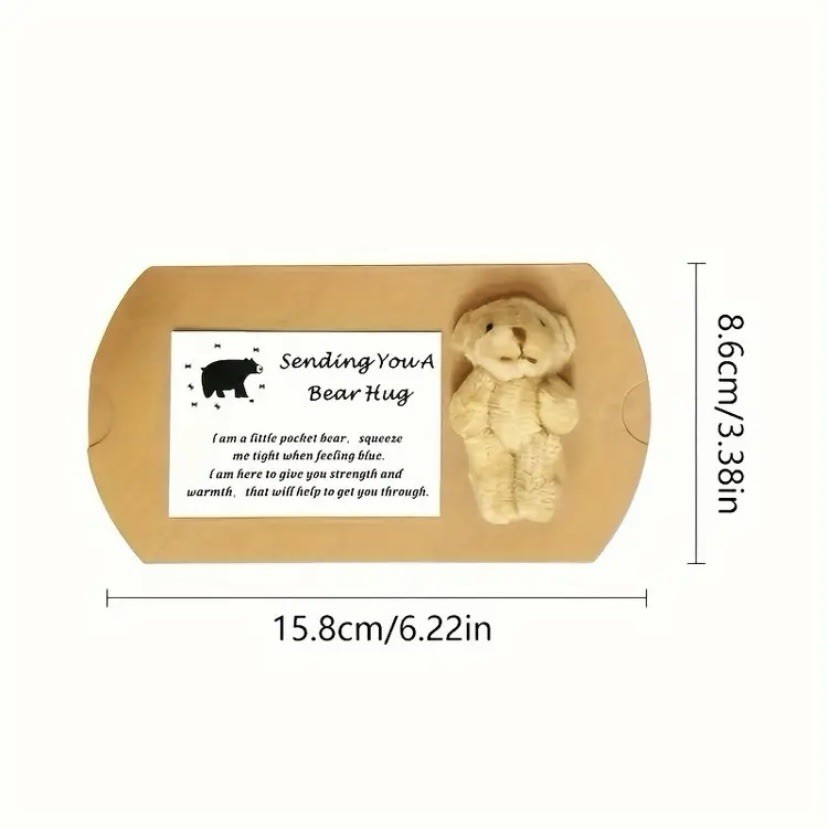 My Little Worry Bear in a Box, set di 2 mini orsetti di peluche con
