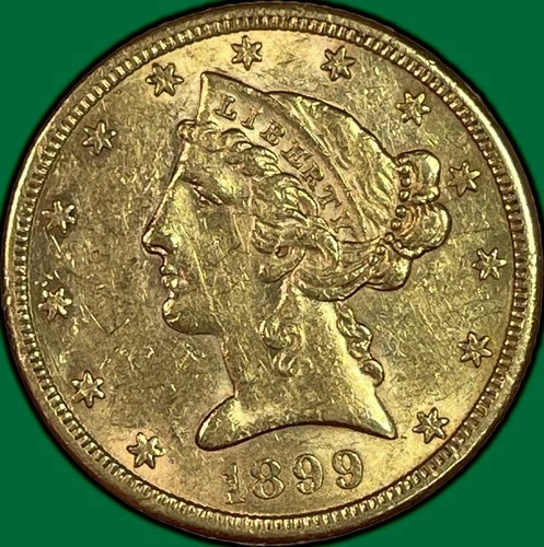 1899-S Liberty Head Gold — photo from the most recent tracked eBay sale