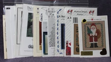 CHRISTMAS PATTERN LOT of 15 cross stitch Prairie Schooler & more all listed