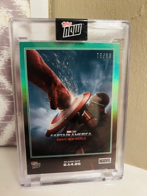 Topps Now Marvel Captain America Green Parallel /99 Ultra Rare MINT